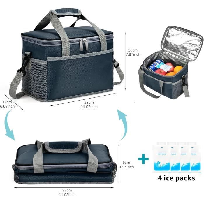 Sac repas isotherme 2025 homme