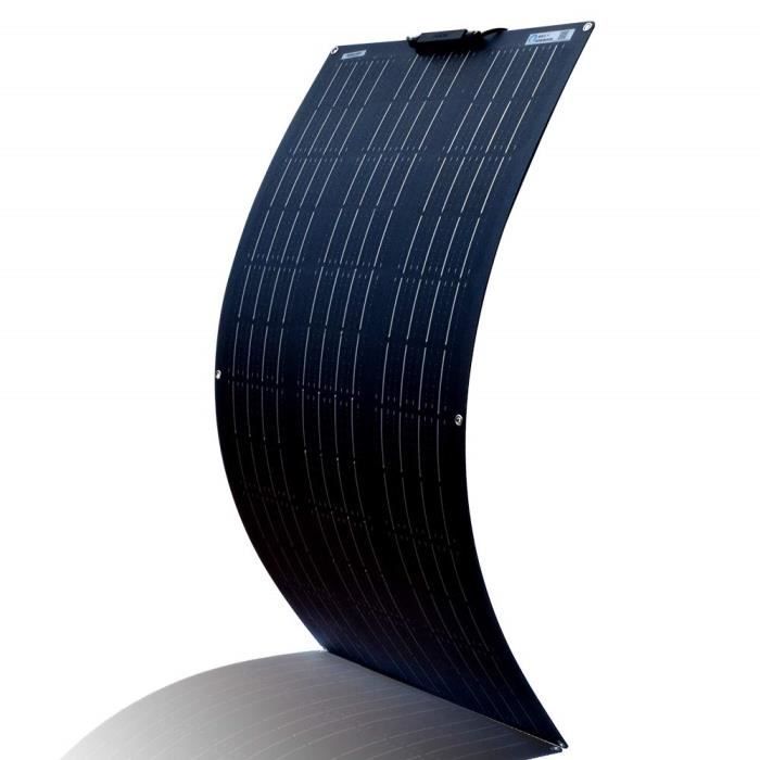 Panneau Solaire Flexible 100W 12V Monocristallin – Ultra-fin & Léger Pour Camping-Car, Bateau, Yacht, Caravane, Toit Courbe