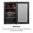 Réfrigérateur à boissons compact Klarstein Beersafe XXL Onyx - 80L, 42dB, porte en verre-2