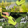 Haoyun-Tondeuse Mini taille-haie électrique 2 en 1 chargement USB tondeuse à gazon fournitures de jardinage électriques à une main-2