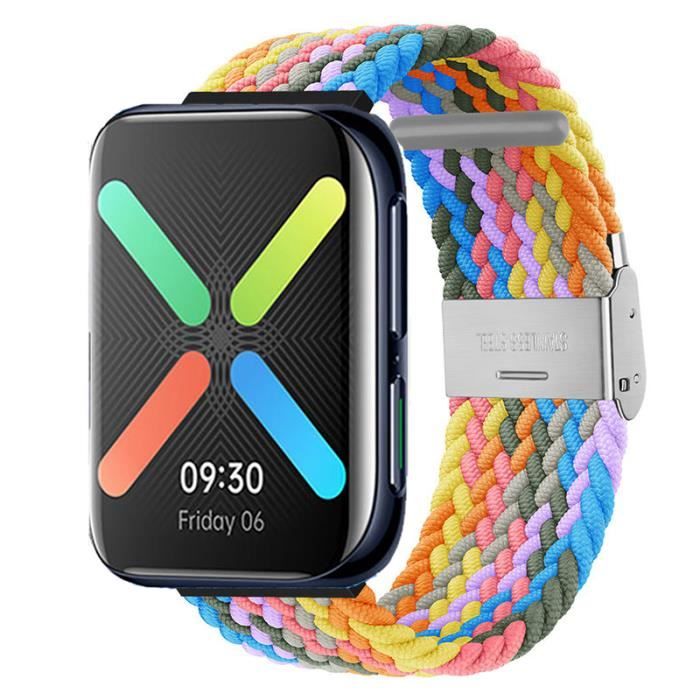 For OPPO Watch 46mm Rouge orange Bracelet De Montre En Nylon Pour Montre Oppo Tresse Respirant Accessoi Cdiscount Telephonie