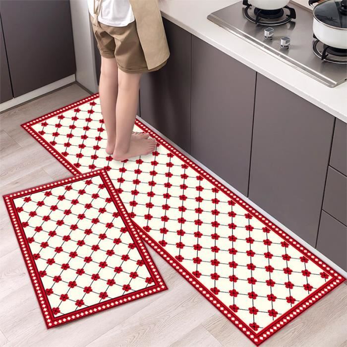 Tapis De Cuisine 2 Pièces Antidérapant Absorbant 40x60cm + 40x120cm - Freiesoldaten