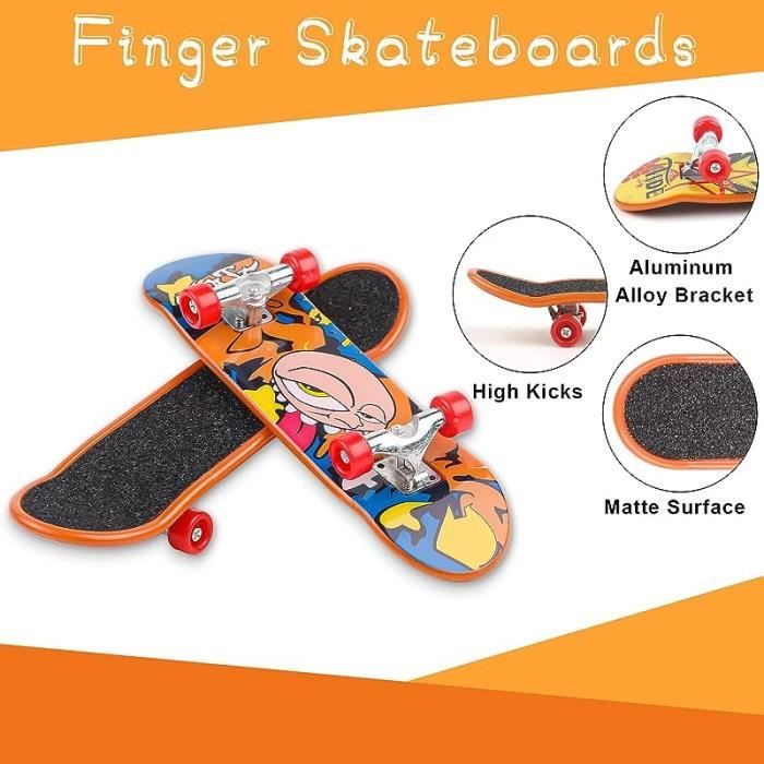 6pcs Mini Finger Skateboards De Planche À Doigts, Ensemble De