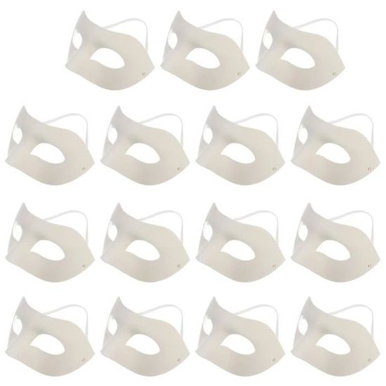 Blanc - Masques en papier bricolage pour enfants et femmes, Masque de pâte,  Jouets de jeu, Artisanat en vrac, - Cdiscount Jeux - Jouets