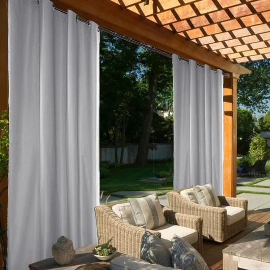 Vert 55"x96" Outdoor Imperméable Imprimé rideaux décoration jardin terrasse pergola