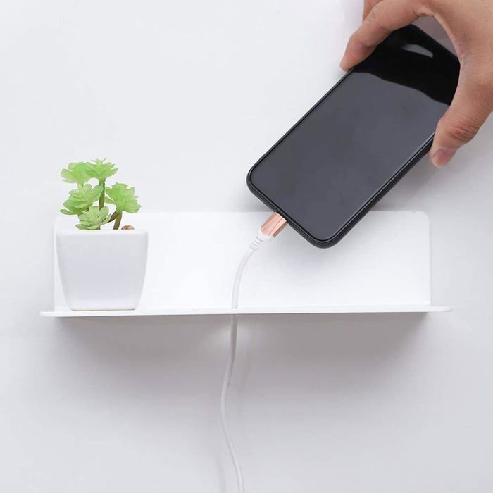 2 Pièces Etagere Sans Percage Avec 8 Films Adhésifs Double