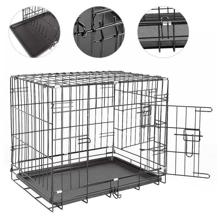 Cage de transport pour chien en alu taille L - OOGarden