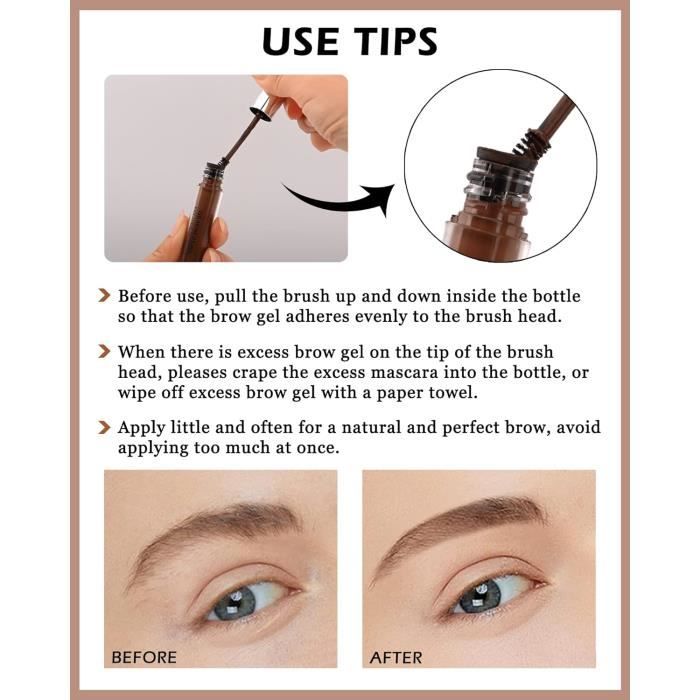 Gel à Sourcils Younique Teinte Light – 5 Ml, Naturel, Sans Parfum, Neuf, Italie
