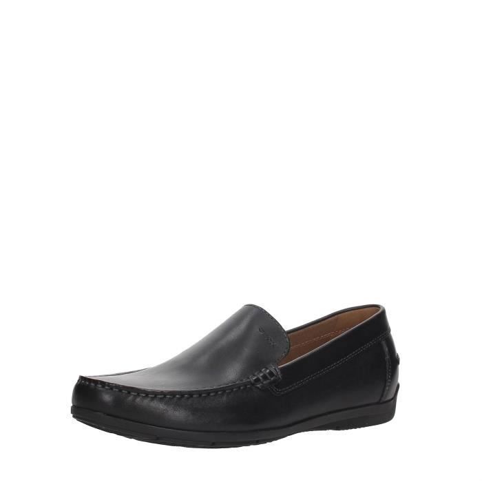Mocassin Geox U Siron A Homme Noir Nubuck Confort exceptionnel Black Cdiscount Chaussures