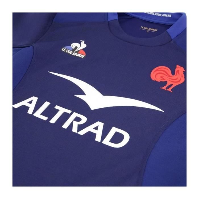Maillot Replica Domicile XV de France 2024 Le Coq Sportif Homme Manches Courtes Bleu Cdiscount Sport