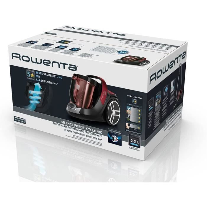 Rowenta ro8213ea silence force extrême cyclonic best sale aspirateur sans sac capacité 2l 750w