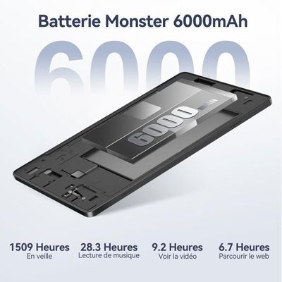 CWOWDEFU Tablette 10 Pouces Avec étui Inclus, Tablette Android 3 Go RAM 32 Go Ecran Tactile Tablette Ordinateur Wifi Tabletas 101 Pouces Tablette Enfants Noir Fiche Technique Et Prix Au Maroc