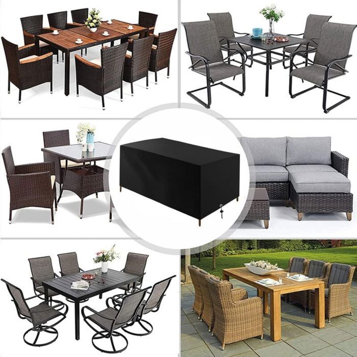 Housse De Protection Salon Jardin En L 215x215x87 Cm - Imperméable Oxford 210D Résistante UV Pour Canapé D'Angle