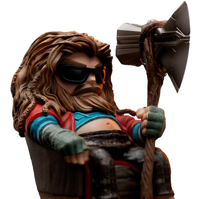 Statue Iron Studios MiniCo 'Bro Thor' - Avengers Endgame, 12 Cm, Figurine Collector Humoristique En PVC