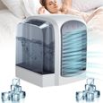Climatiseur portable 4 en 1 amélioré, petit climatiseur, humidificateur, ventilateur pour chambre, bureau, maison, alimentation USB