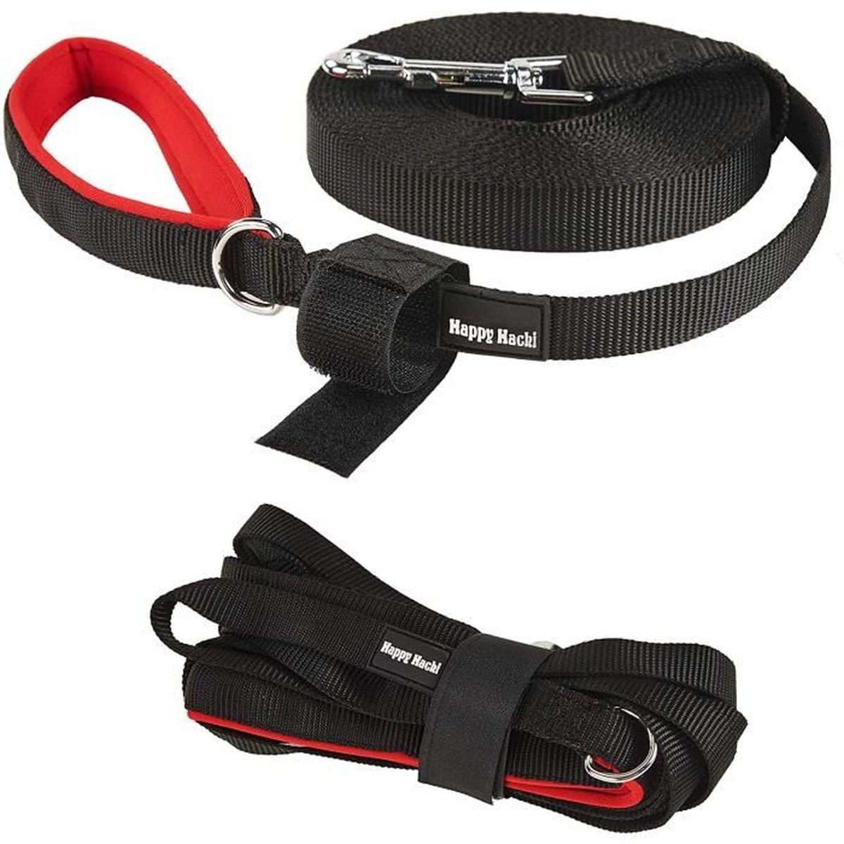 Happy Hachi Laisse Longue Pour Chien Chat 15m Animal De Compagnie Longe En Nylon Avec Poignee Rembourree Mains Libre Pour Animal Cor Cdiscount
