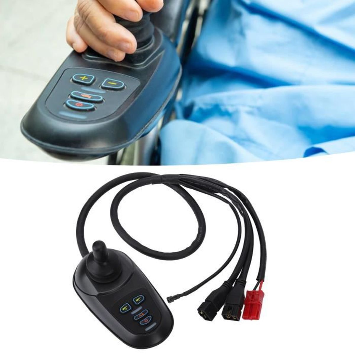 VGEBY Contrôleur Main Fauteuil Releveur 2 Boutons 5 Broches