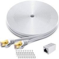 INWET Cable reseau Cat7 30 m | reseau Ethernet haute vitesse | Cable patch | 600 MHz 10 Gbit/s avec fiche RJ 45 Cable LAN pla