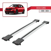 apline Compatible avec Skoda Kamiq 2019-2025 ACE-1 Barres de Toit Railing Porte-Bagages de Voiture Gris Aluminium 2 Barres apline Compatible avec Skoda Kamiq 2019-2025 ACE-1 Barres de Toit Railing Porte-Bagages de Voiture Gris Aluminium 2 Barres