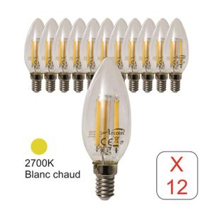 AMPOULE Gezee Les balles Forme à LED Ampoules E14 15W, 1500LM, Blanc Froid  6000K équivalent à 120W Ampoule 188 - Cdiscount Maison