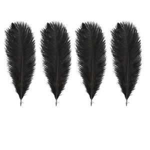 24 couleurs 9 plis Autruche noire Plume Boa pour Costume