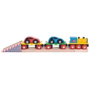VOITURE - CAMION BigJigs Jouets - Train Cars - Garage - Gare - Aéroport - Port - Maison - Bâtiment pour Enfant de 3 ans et plus