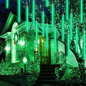 lumières de fée LED extérieur et fête SAMTITY Lumières de Douche Meteor Spirale étanche 8 Tubes Meteor Lights Jardin lumières de Pluie météore pour la décoration de Noël 