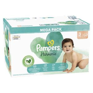 COUCHE Pampers Harmonie Couches Taille 3 90 Couches 6kg -