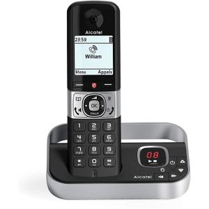 Téléphone fixe F890 voice noir EU téléphone sans fil avec A13