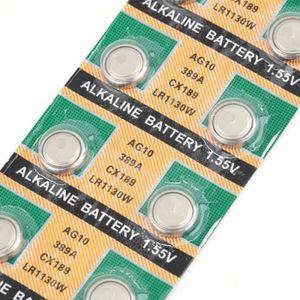 10pcs pile bouton batteries ag10 lr1130 389a lr54 l1131 189 alcaline 1 55v  batterie eu