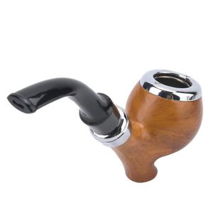 PIPE YOSOO Pipe à tabac Imitant l'outil de cigarette à tête ronde de tuyau de tabac en résine de grain en bois