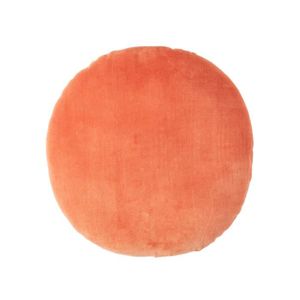 COUSSIN Coussin rond en velours Orange, 40 cm