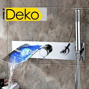 ROBINETTERIE SDB iDeko®Robinet Mitigeur lavabo cascade LED hydroéle