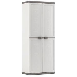 Keter Armoire Haute Jolly Blanc Et Gris 68 X 39 X 166 Cm