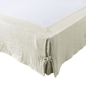 blanc pour 90cm x 190cm Cache-sommier 1 personne en coton égyptien 400 fils 
