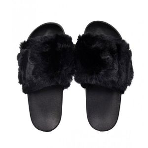 Claquette femme poil best sale