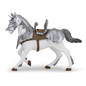 FIGURINE - PERSONNAGE Figurine Cheval en armure - PAPO - LE MONDE MEDIEV