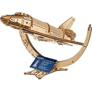 VAISSEAU À CONSTRUIRE UGEARS Navette Spatiale Discovery de la NASA Maquette eois à Construire - Puzzle 3D Bois Navette Spatiale à l'échelle 1:96 - Con109