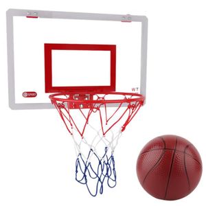 Cerceau et Panneau de Basket-Ball Ensemble de Panneau et de Jante de Basket-Ball Impact Cerceau de Basket-Ball Anneau de Panier Suspendu ext/érieur fix/é au Mur 45cm Mini syst/ème Basket-Ball int/érieu