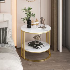TABLE BASSE Table Basse Marbre Rond: Table D’Appoint Design Bl