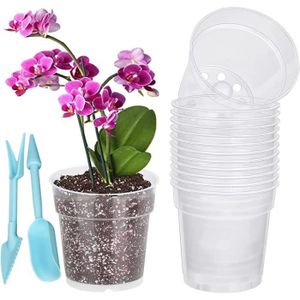 POT DE FLEUR Pots à orchidées 20 pièces 11,5 cm, kit de rempota