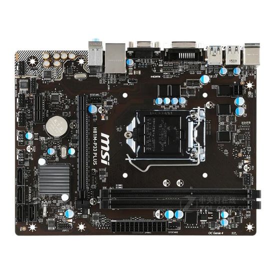 Carte mère MSI H81M-P33 - Ordinateurs