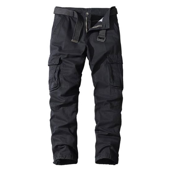 Pantalon Cargo Homme épaissi | Multi-poches | Taille élastique | Confort Travail Et Loisirs