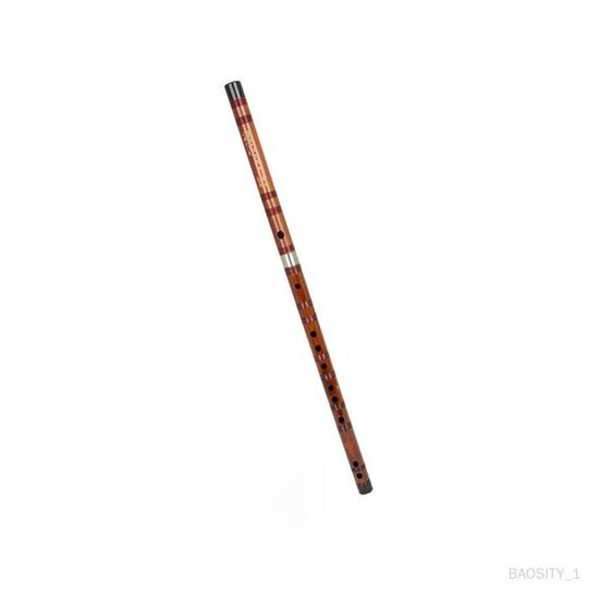 Flûte Bambou Clé D Instrument Chinois - Flûte Traditionnelle Débutant 58.4cm Avec Joints Métal