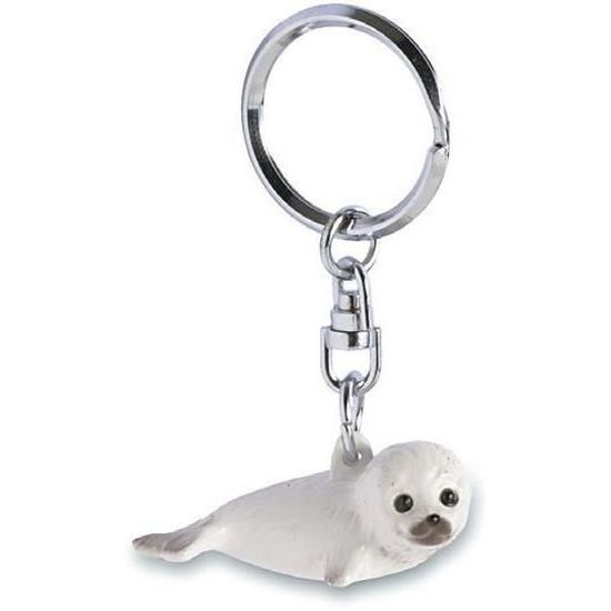 Porte Cle Figurine Animal Bebe Phoque Blanc Metal Blanc Cdiscount Bagagerie Maroquinerie