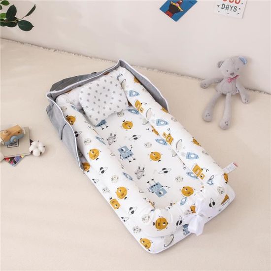 Parure De Lit Bébé 3 Pièces 100% Coton - Pour Poussette, Couffin, Voiture (Espagne) - 5