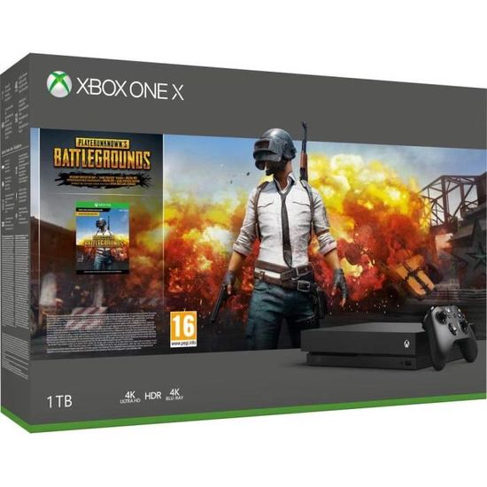Console Xbox One X 1To + Playerunknown’S Battlegrounds [Pack], 4K