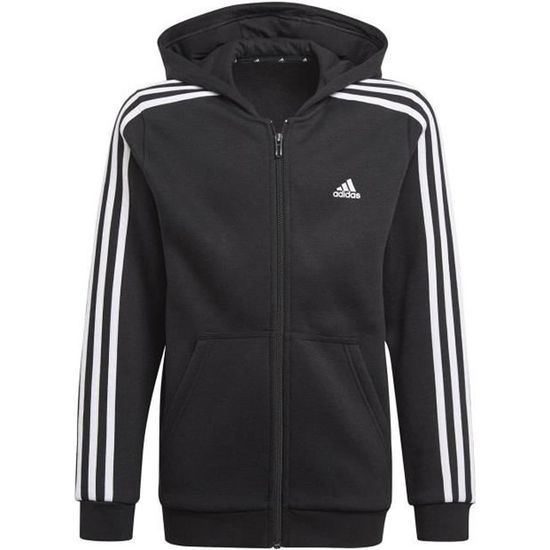 Veste Multisport Adidas Essentials 3 stripes Noir Enfant Noir