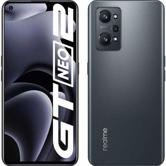 Smartphone Realme GT Neo 2 Version Globale 8/128 Go Noir