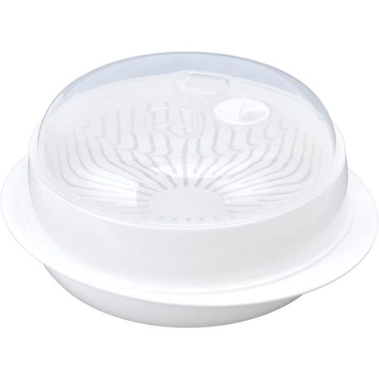Evember 24.5x24.5x12.5 Cuiseur Vapeur Pour Micro-Ondes, Cuit